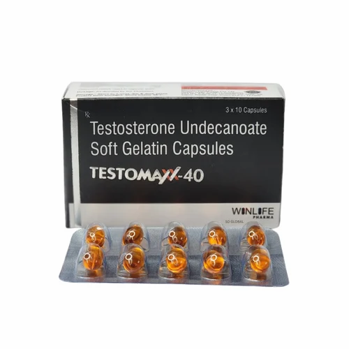 Testomaxx Testosterone 40mg Capsules packaging